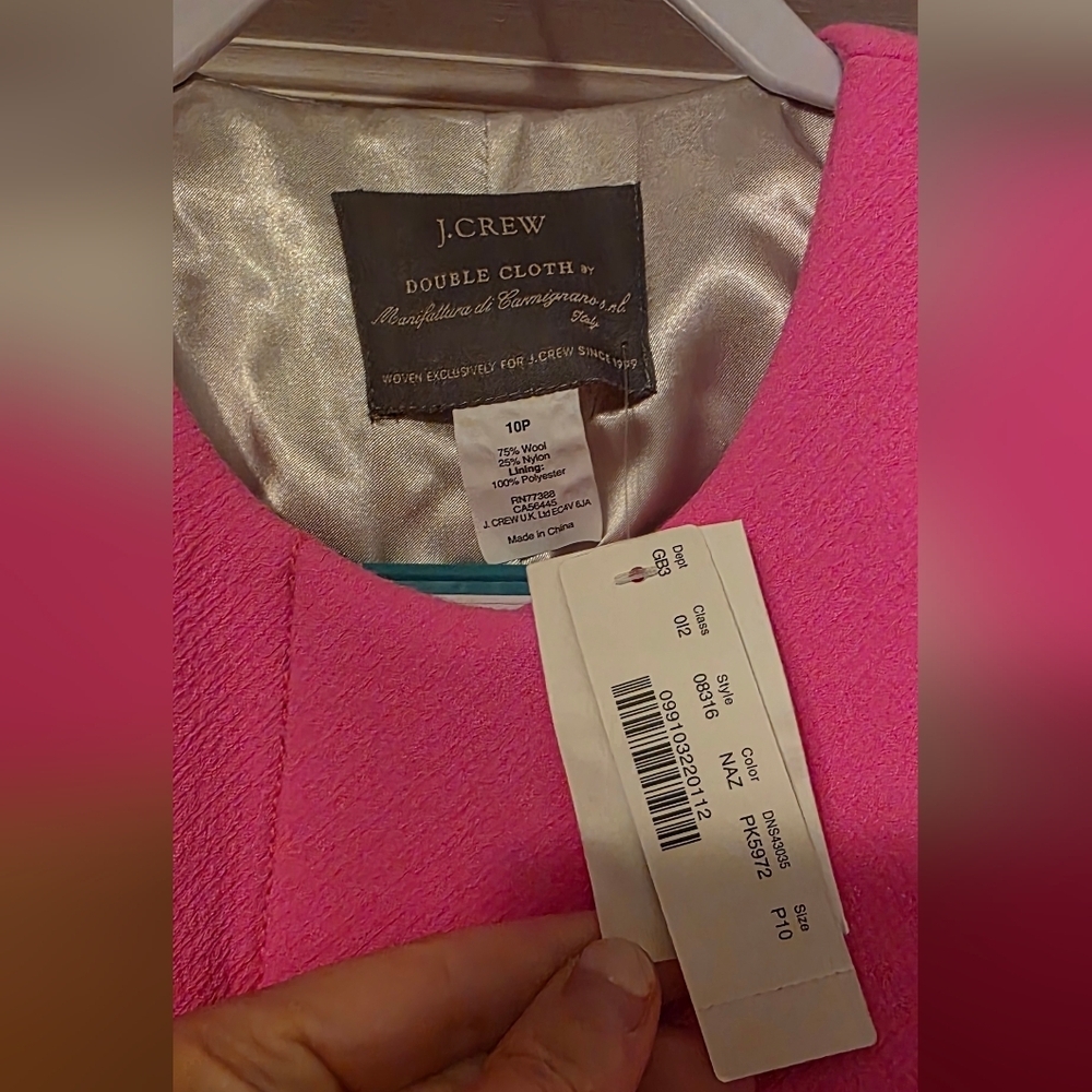 J. Crew Sabrina Coat in Neon Azalea - Picture 4 of 6